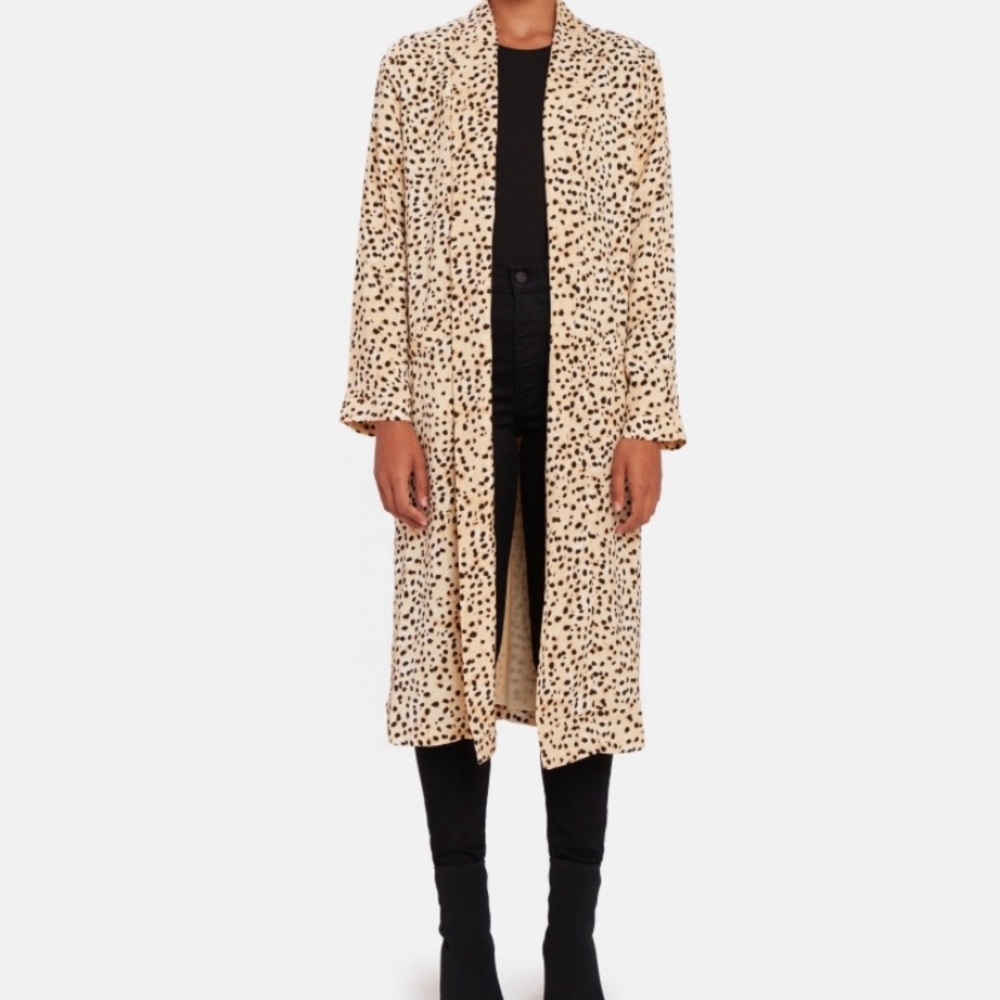 NWT cupcakes and cashmere arianne cheetah duster